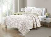 Bibb Home 3 Piece Printed Reversible Quilt Set